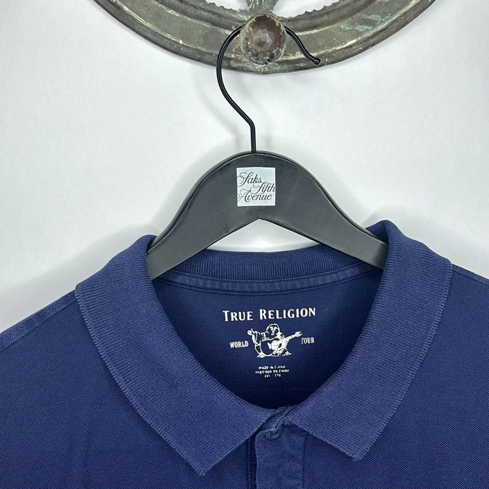 🔥🔥🔥 True Religion Logo Polo Shirt Size: XXL🔥🔥🔥